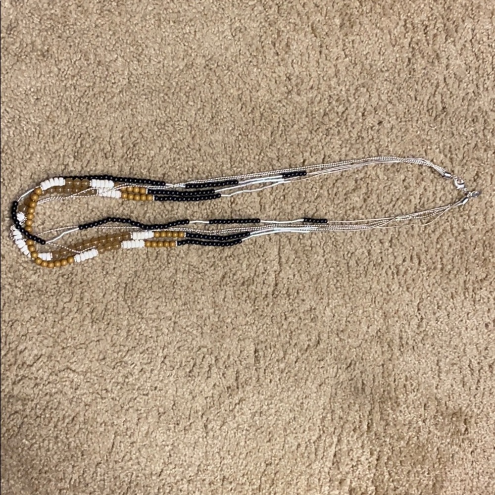 Beaded layer necklace